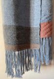 Handwoven Alpaca Scarf – Blue